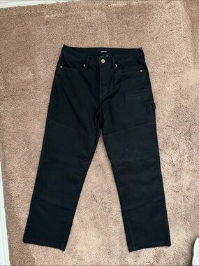 Brixton Black Men’s Straight Jeans with Utility Pocket